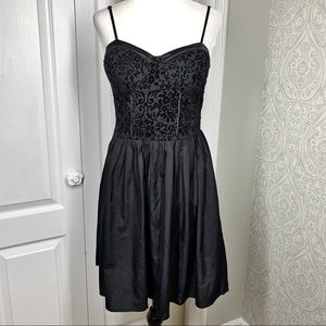 Band of Gypsies velvet bodice fit and flare dress